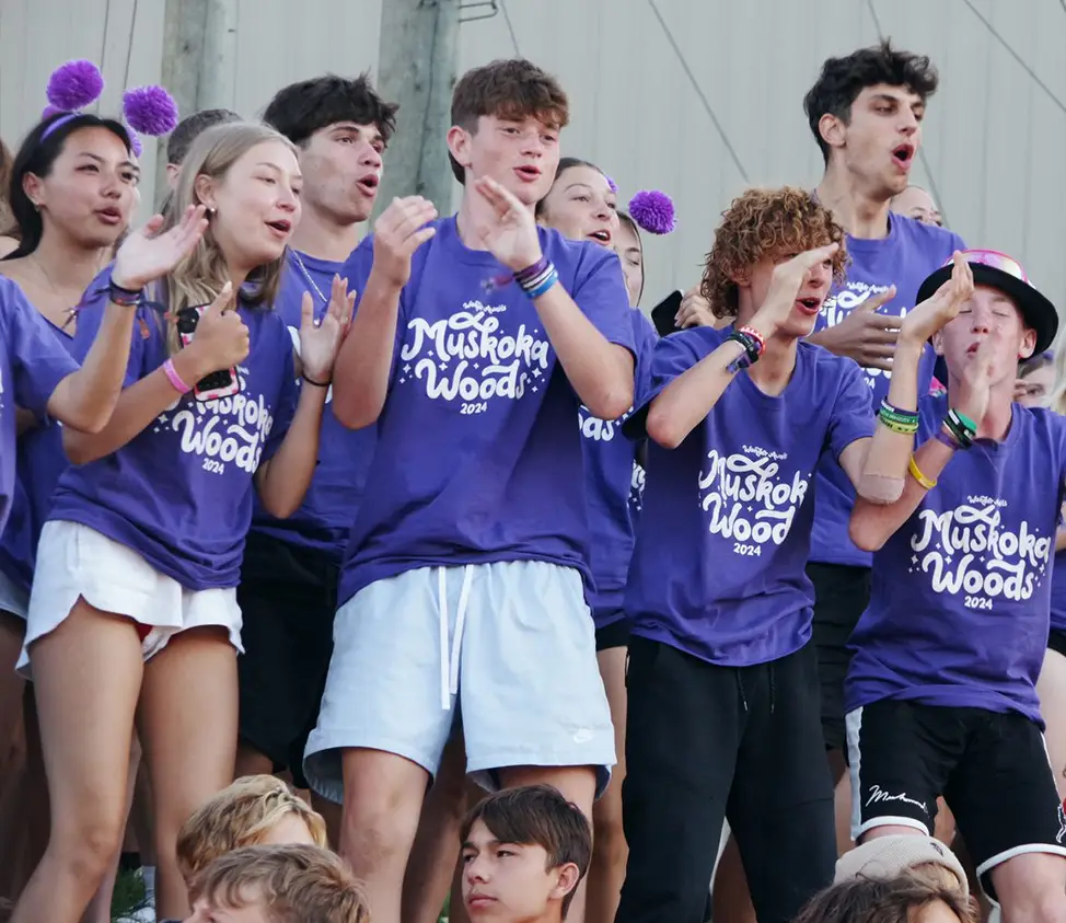 girls in purple t-shirts