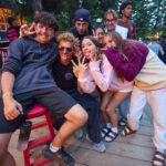 Teen summer camp guests pose for a photo during Class week at Muskoka Woods